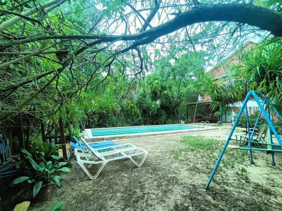 Casa Rural En El Campo Con Animales, Piscina Y Barbacoa Almodovar del Rio Luaran gambar